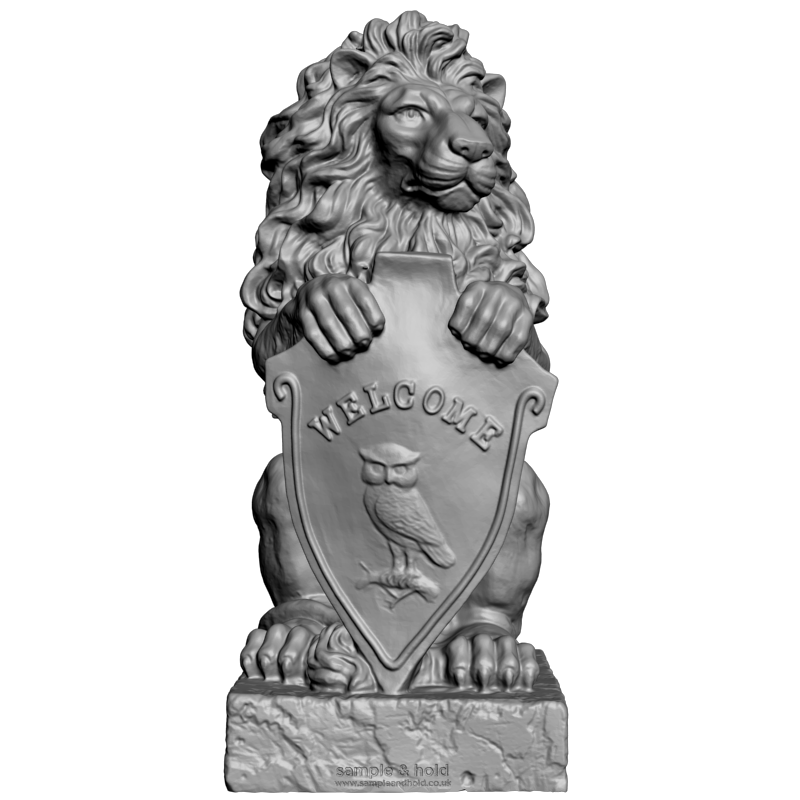 картинка Лев Добро пожаловать F1-195 3D-STL.COM