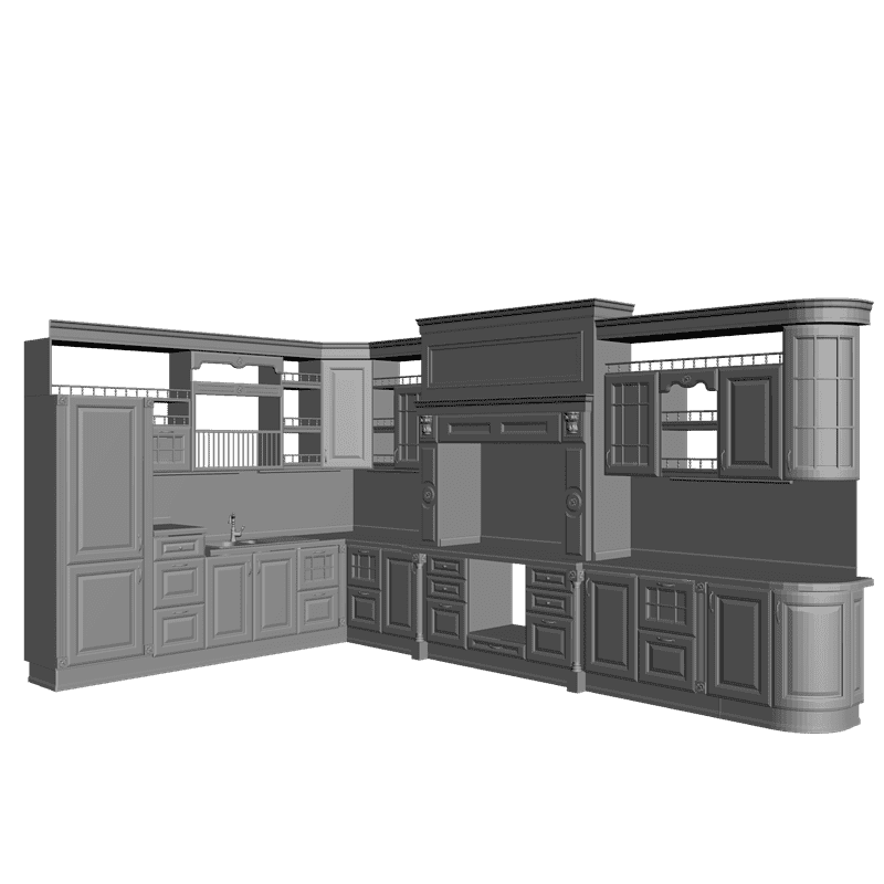 картинка Кухня M5-015 3D-STL.COM