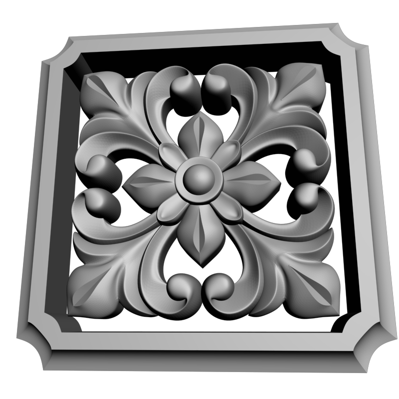 картинка Розетка резная D16-385 3D-STL.COM