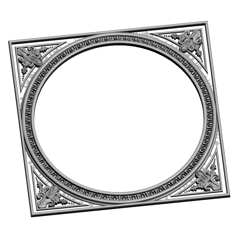 картинка Рама резная D14-559 3D-STL.COM