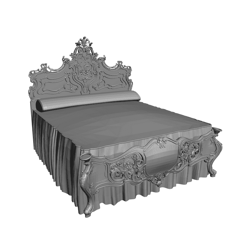 картинка Кровать M4-004 3D-STL.COM