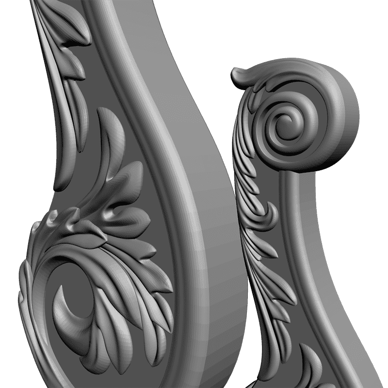 картинка Столб резной D17-044 3D-STL.COM