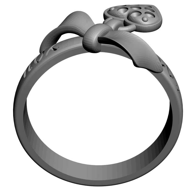 картинка Кольцо бантик RY2-127 3D-STL.COM