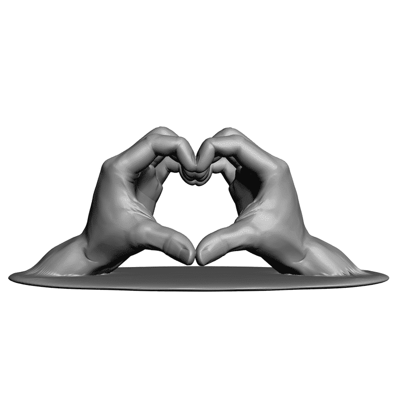 картинка Руки - сердце L5-010 3D-STL.COM