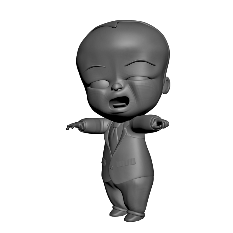 картинка Босс Злой Ребенок Плачет PI1-459 3D-STL.COM