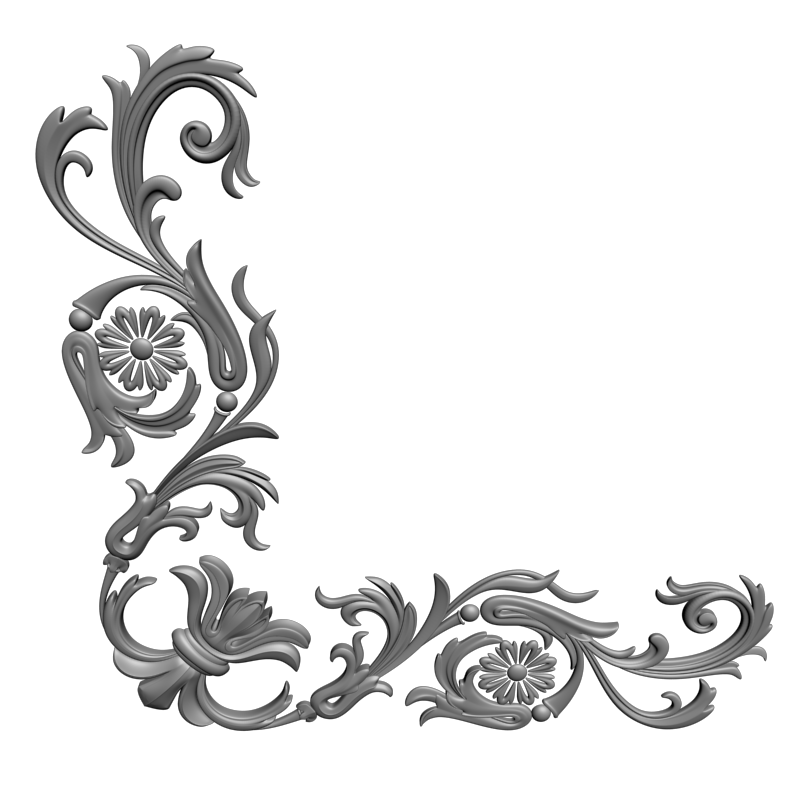 картинка Рамка резная D14-609 3D-STL.COM