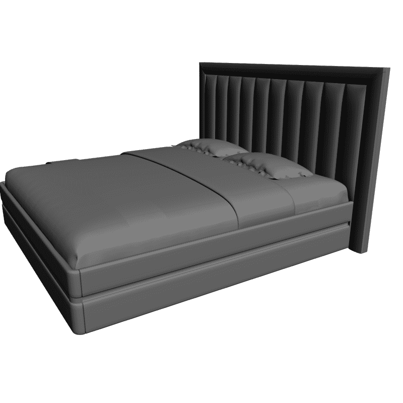 картинка Bed Pozitano Leather - Dream Land M4-149 3D-STL.COM