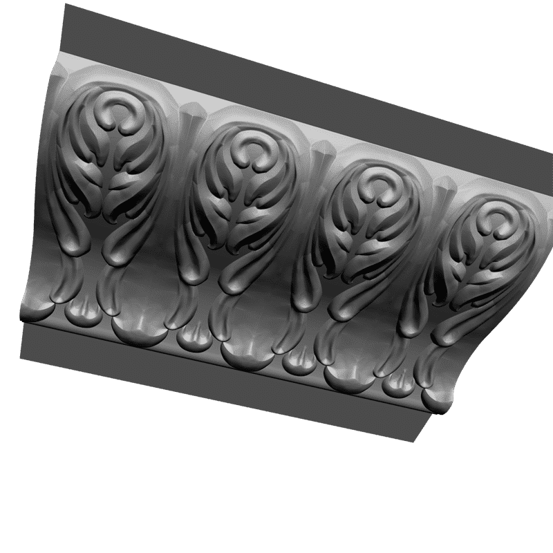 картинка Багет резной D1-163 3D-STL.COM