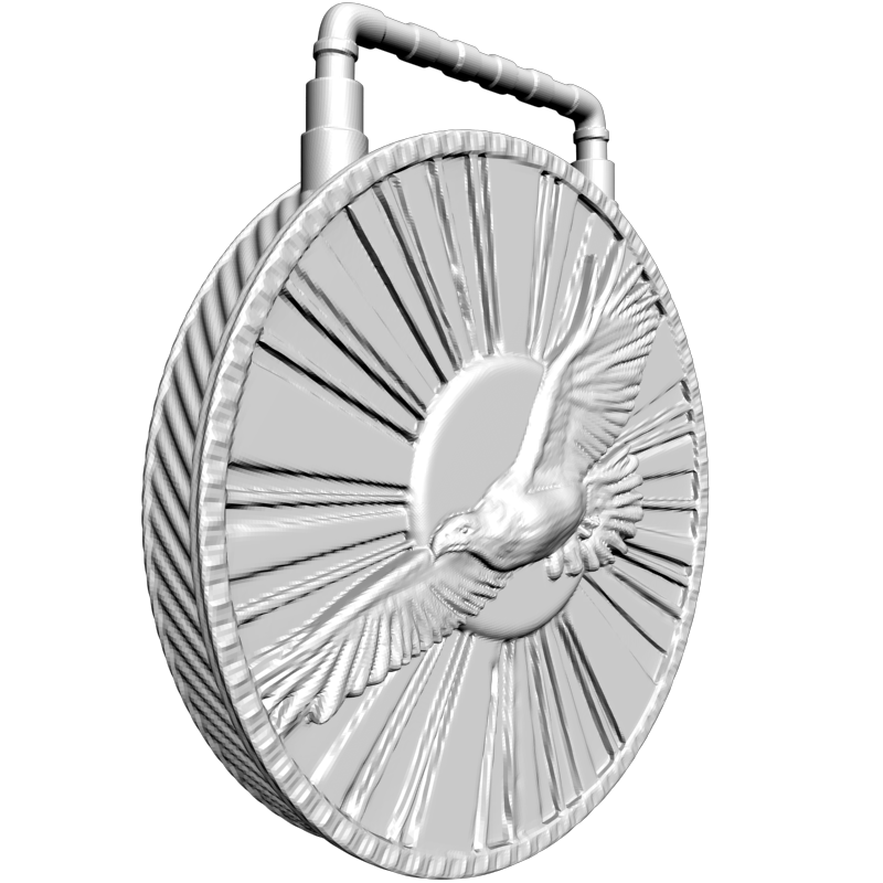 картинка Орел в лучах солнца RY5-100 3D-STL.COM