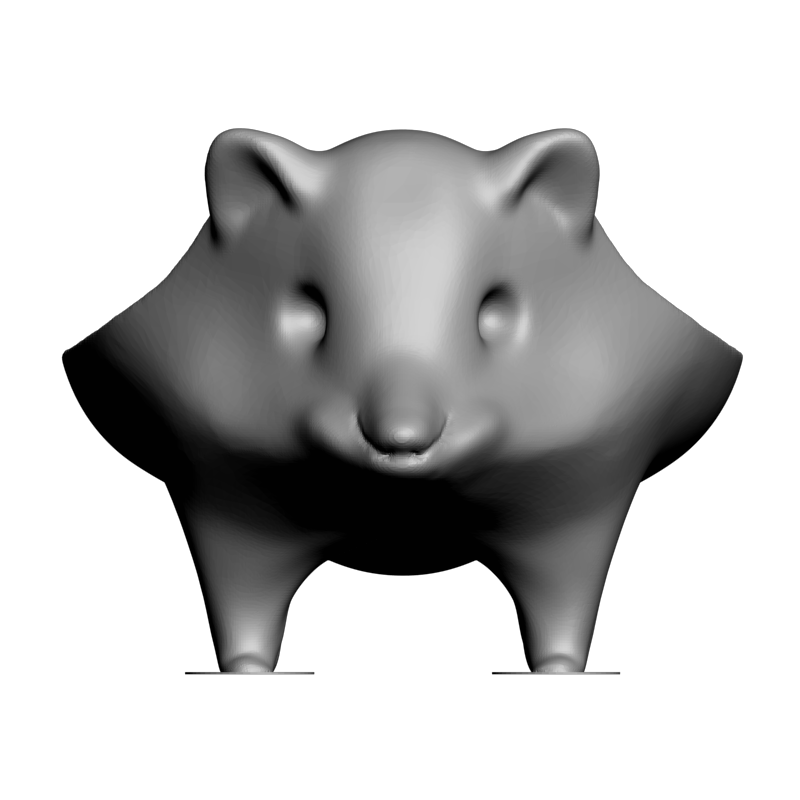 картинка Морская свинка тарелка F1-312 3D-STL.COM
