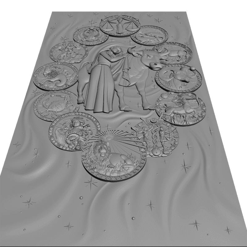 картинка Все Знаки ЗодиакаP1-014 3D-STL.COM
