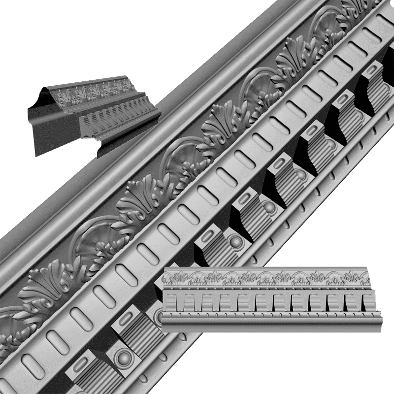 картинка Багет резной D1-064 3D-STL.COM