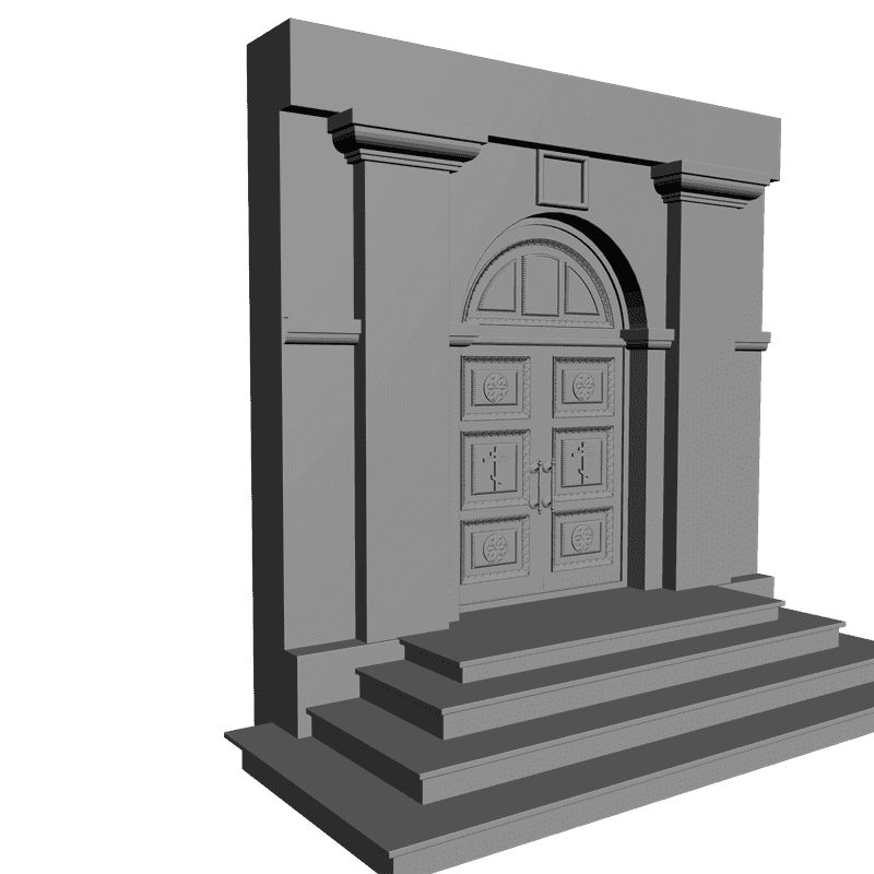 картинка Дверь резная H3-041 3D-STL.COM