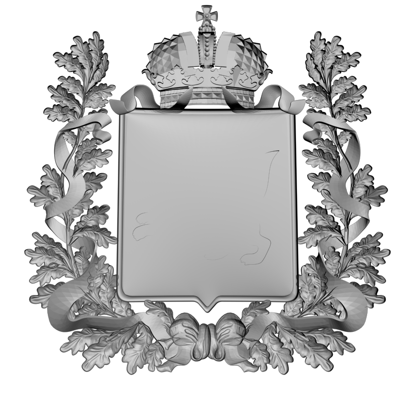 картинка Герб Иркутской области RG1-106 3D-STL.COM