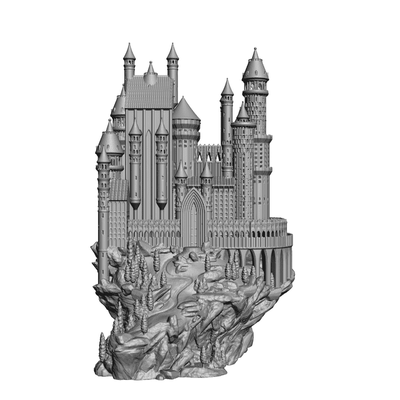 картинка Замок на острове H1-010 3D-STL.COM