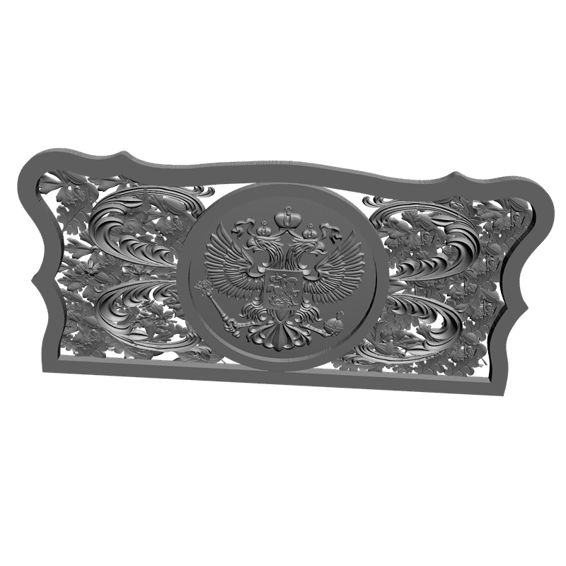 картинка Нарды с гербом РоссииPI2-023 3D-STL.COM