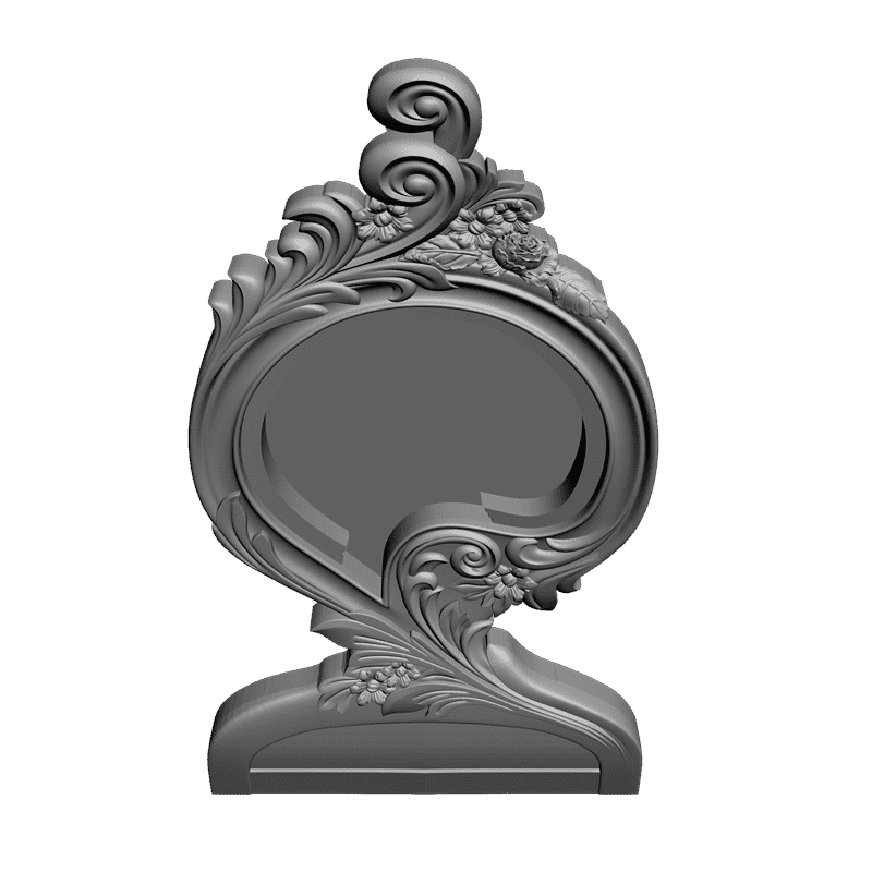 картинка Рамка под зеркало D14-266 3D-STL.COM