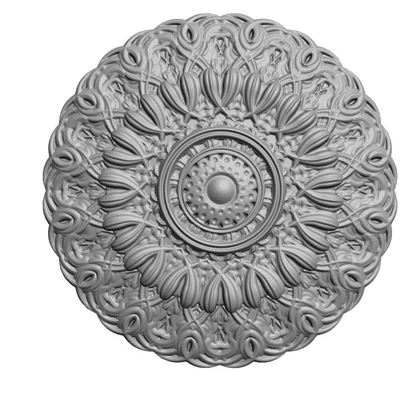 картинка Розетка резная D16-061 3D-STL.COM