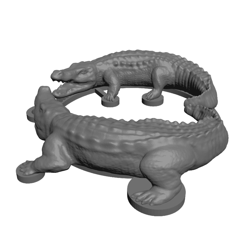 картинка Медальон Крокодилы RY5-067 3D-STL.COM
