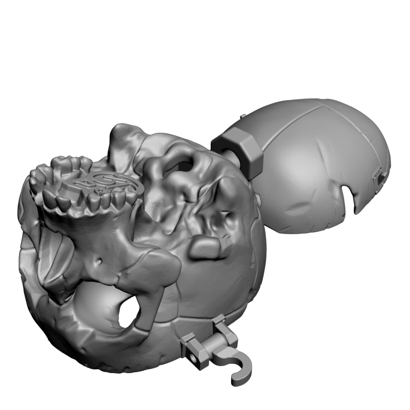 картинка Коробка череп P4-467 3D-STL.COM