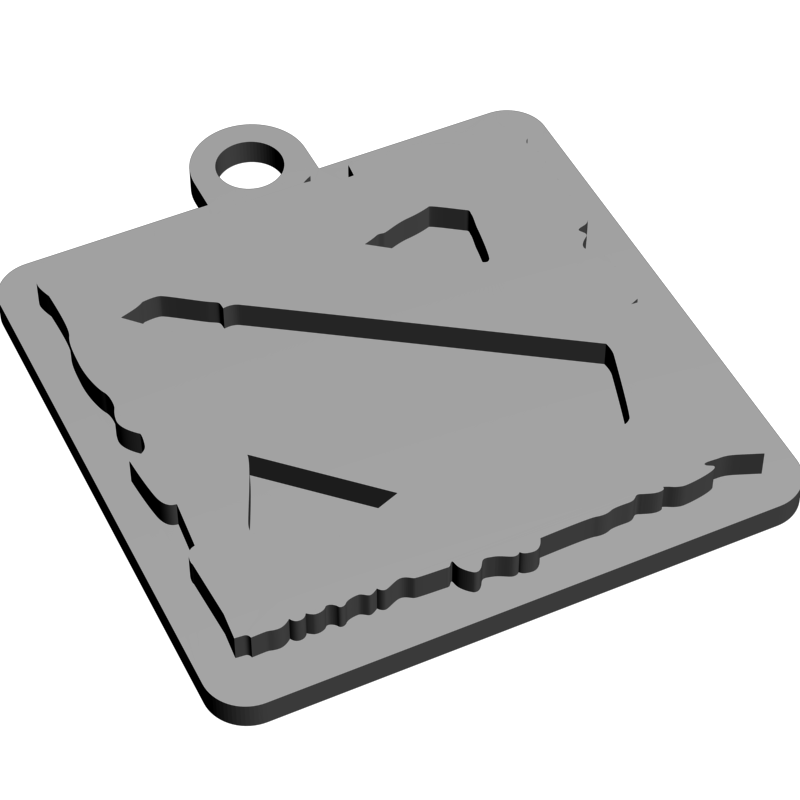 картинка Брелок DOTA 2 P4-392 3D-STL.COM