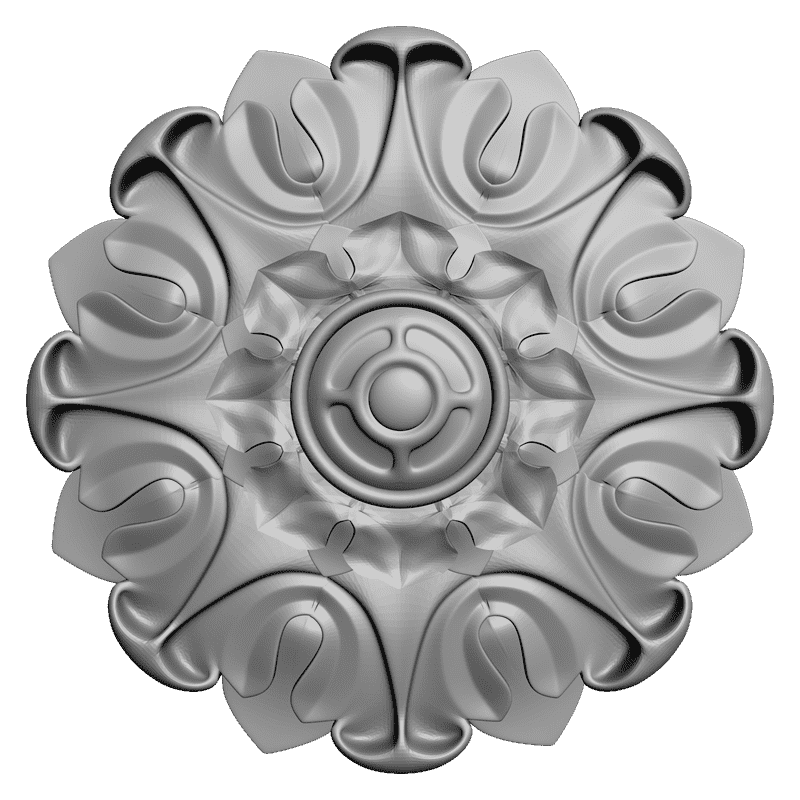 картинка Розетка резная D16-176 3D-STL.COM