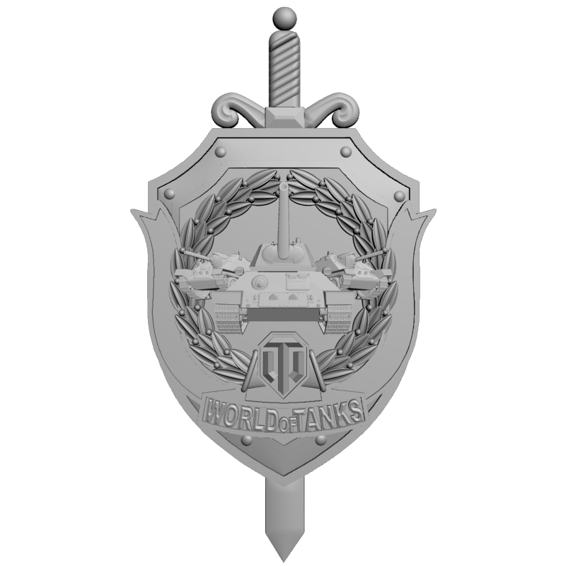картинка Gerb World of Tanks RG3-074 3D-STL.COM