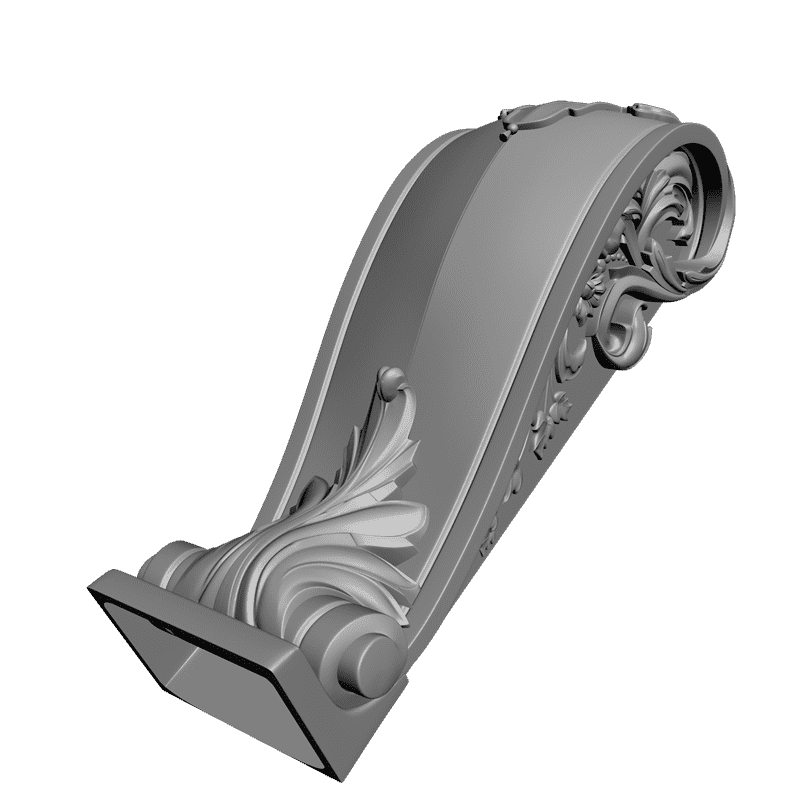 картинка Кронштейн резной D9-033 3D-STL.COM
