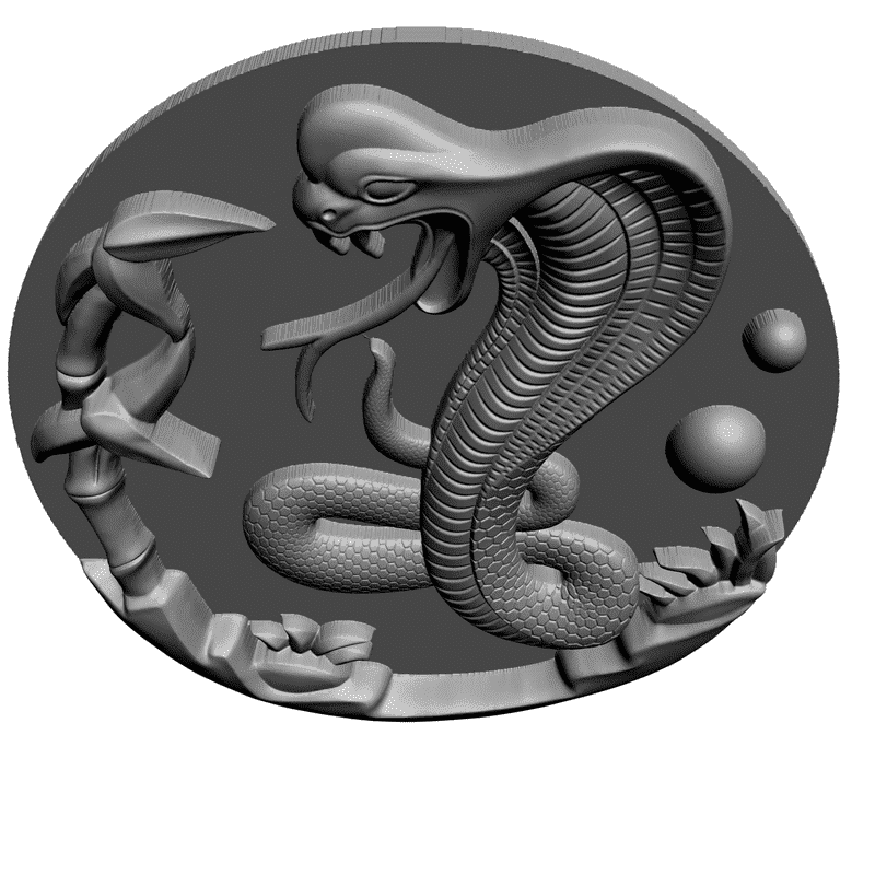 картинка Змея Кобра F2-007 3D-STL.COM