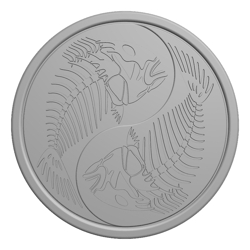 картинка Инь и Янь P4-039 3D-STL.COM
