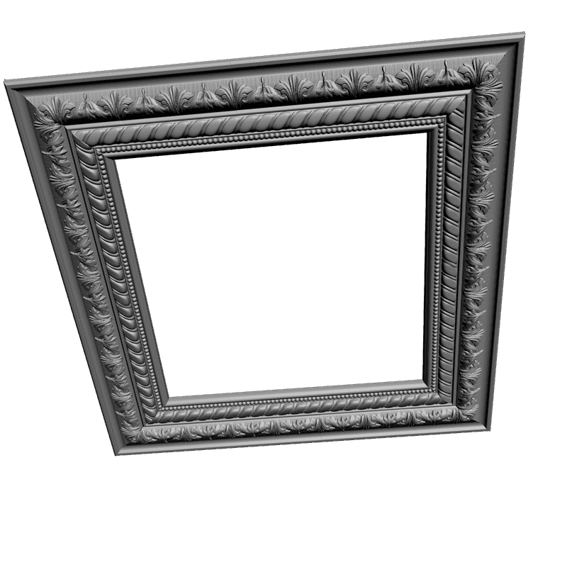 картинка Рама резная квадратная D14-205 3D-STL.COM