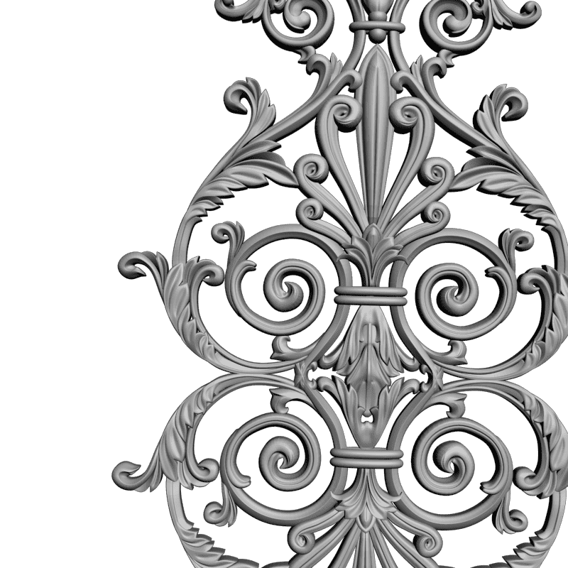 картинка Накладка резная D10-254 3D-STL.COM