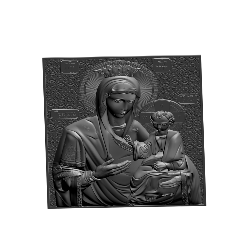 картинка Иверская Богоматерь V3-408 3D-STL.COM