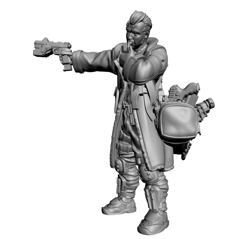 картинка Морган Черный PI1-472 3D-STL.COM