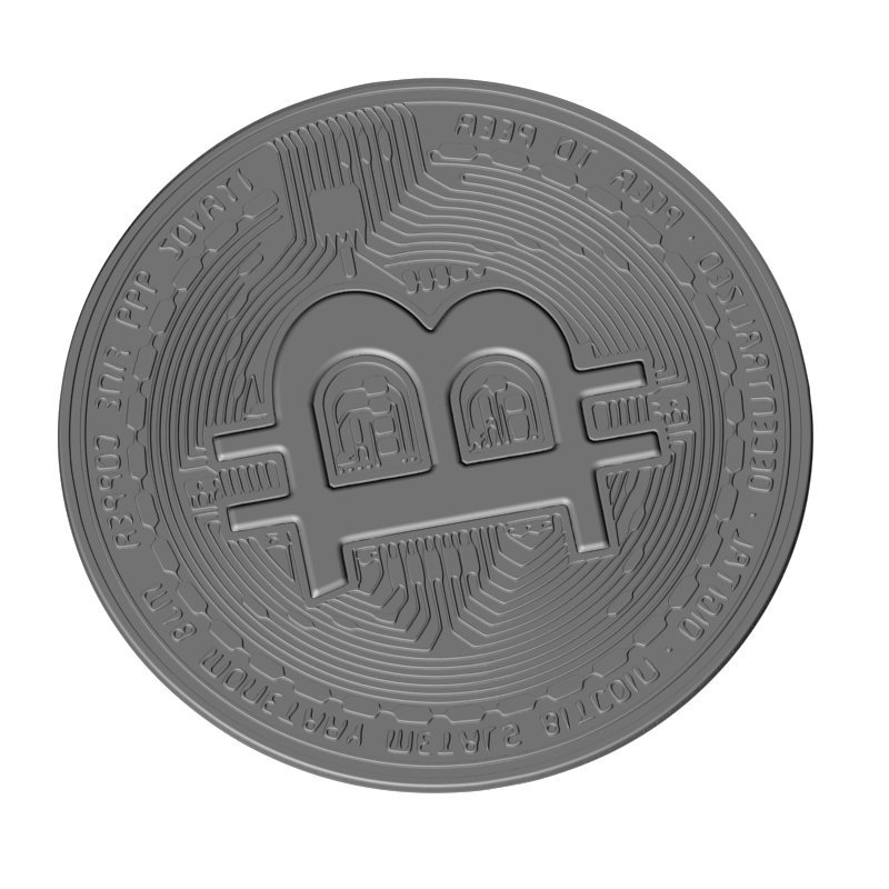 картинка Биткоин P6-015 3D-STL.COM