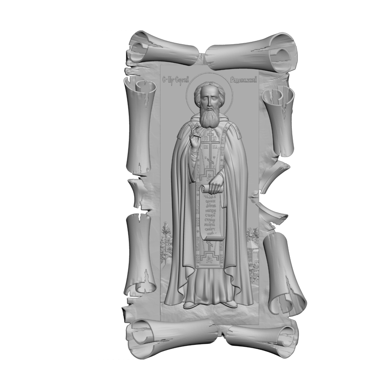картинка Сергий Радонежский V3-479 3D-STL.COM