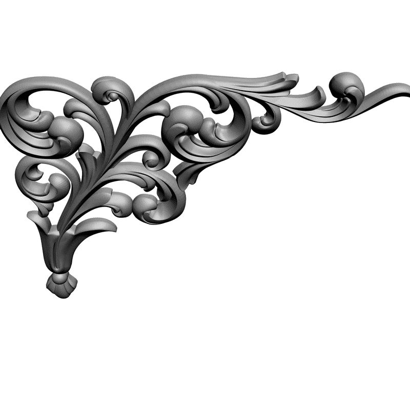 картинка Угловой элемент D19-010 3D-STL.COM