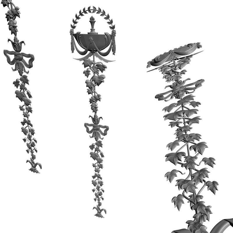 картинка Накладка резная D10-082 3D-STL.COM