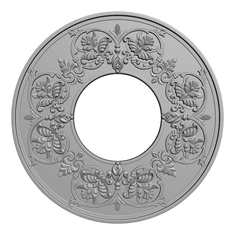картинка Розетка резная D16-229 3D-STL.COM