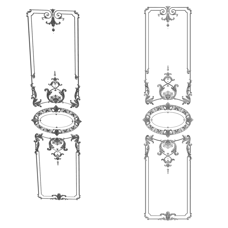 картинка Дверь H3-001 3D-STL.COM