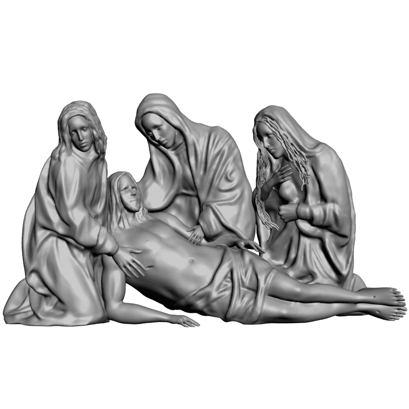картинка Иисус и люди L3-175 3D-STL.COM