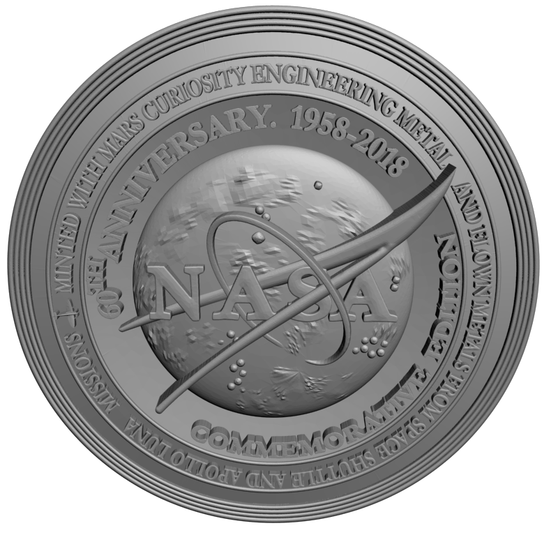 картинка NASA ANNIVERSARY RG3-088 3D-STL.COM