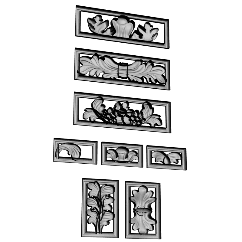 картинка Набор накладок D10-264 3D-STL.COM
