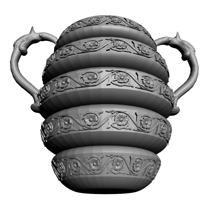 картинка Ваза H5-072 3D-STL.COM