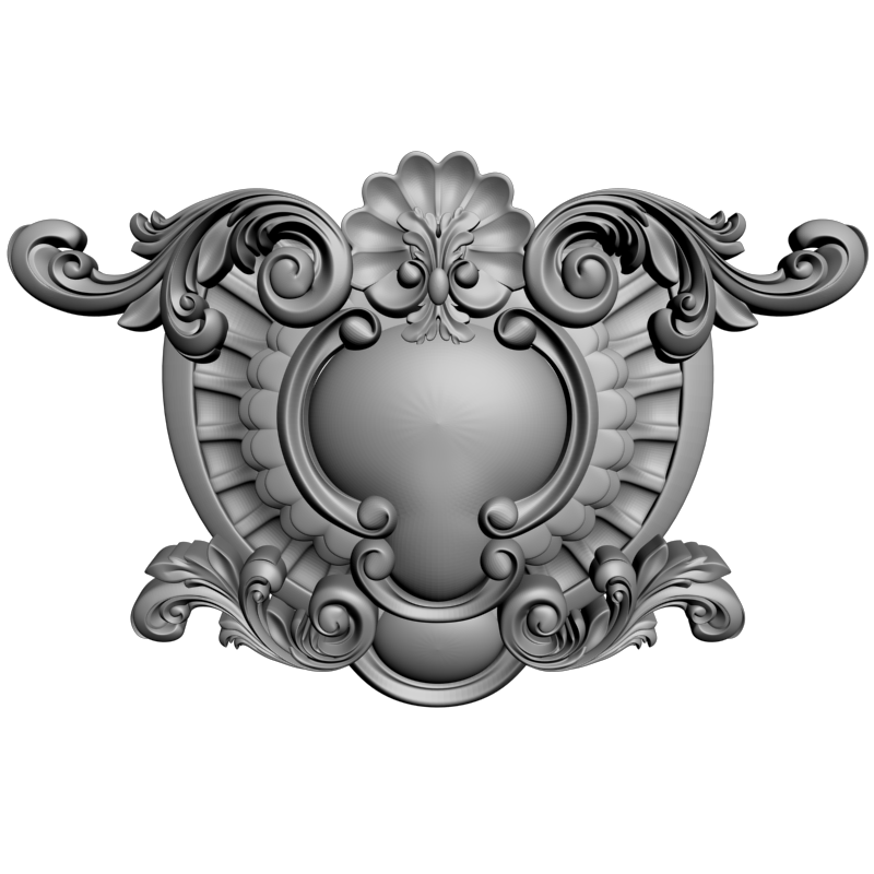 картинка Накладка декоративная рамная D10-416 3D-STL.COM