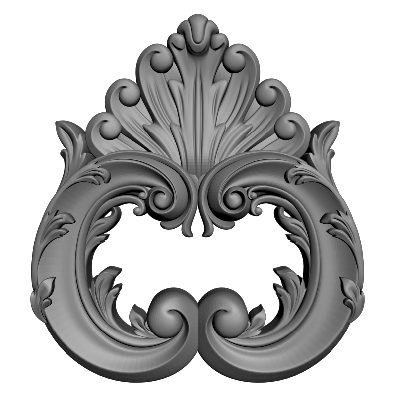 картинка Накладка декоративная рамная D10-389 3D-STL.COM