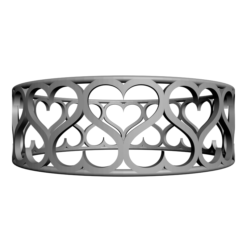 картинка Прекрасный Браслет в виде Сердца RY1-024 3D-STL.COM