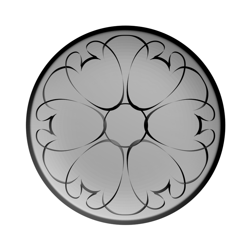 картинка Резная розетка D16-397 3D-STL.COM