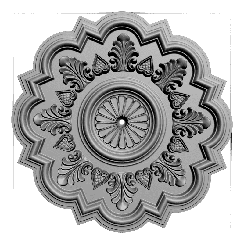 картинка Розетка резная D16-137 3D-STL.COM