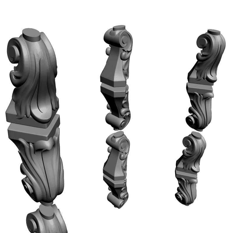 картинка Ножка малая M6-069 3D-STL.COM